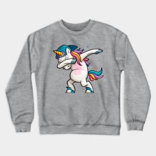 Dj Unicorn Dabbing Crewneck Sweatshirt